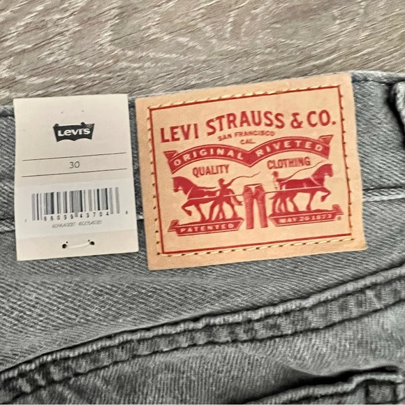 Womens Levis Lo Pro Straight Leg Jeans Acid Wash Gray Splatter Womens Size 30 - Picture 7 of 8